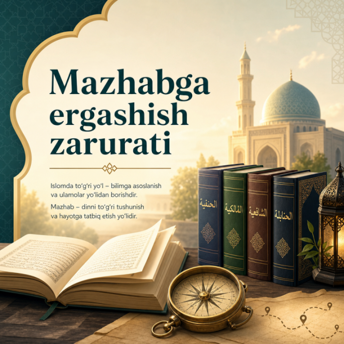 Mazhabga ergashish zarurati