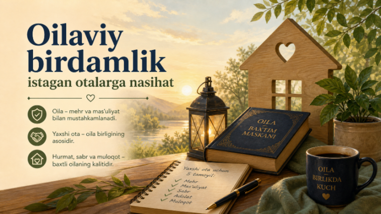 Oilaviy birdamlik istagan otalarga nasihat