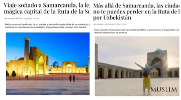 Газета «20minutos»: Самарканд стал свидетелем взлета и падения великих империй и взаимодействия различных культур и цивилизаций