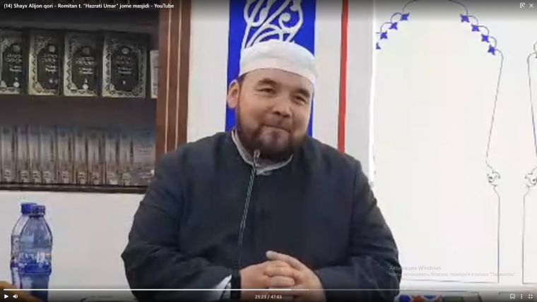 Jondor tumani “USMON IBN AFFON” jome masjidida ilmiy suhbat