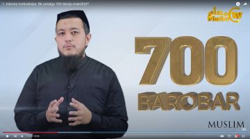 BIR AMALGA 700 DARAJA MUKOFOT!