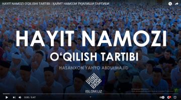 HAYIT NAMOZI O'QILIShI TARTIBI
