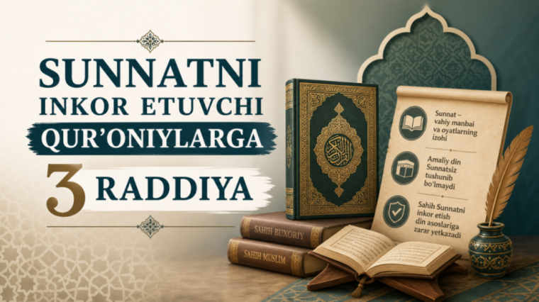 Суннатни инкор этувчи Қуръонийларга 3 раддия