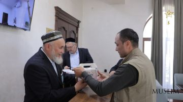 Были выслушаны обращения граждан и розданы подарки рамазана