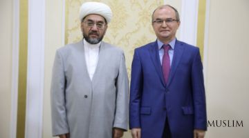 إستقبل سماحة المفتي مستشار السفيرالتركي