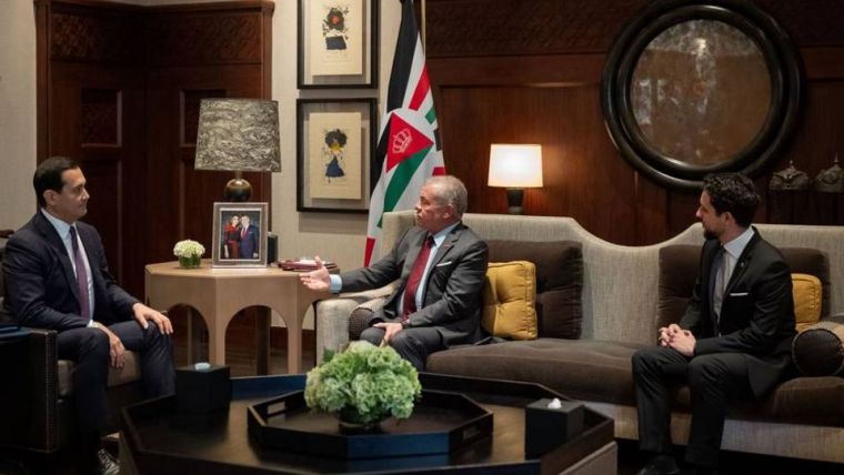 الملك الأردني يستقبل معالي السيد سردار عمرزاقوف