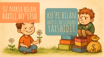 Оз нарса билан бахтли бўлиш кўпи билан бахтсиз бўлишдан яхшидир