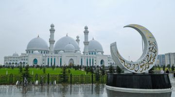 Верховный муфтий принял участие в открытии новой мечети в Шымкенте