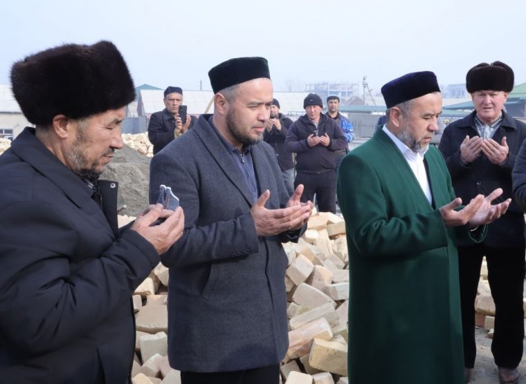 “Нақшбандий” масжиди пойдеворига илк ғишт қўйилди