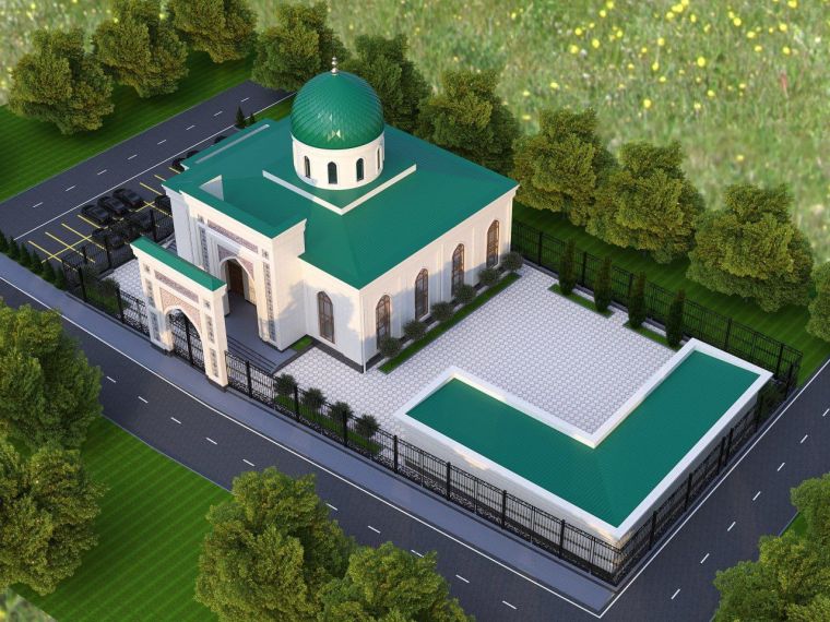 Masjidning yangi binosiga ilk g‘isht qo‘yildi