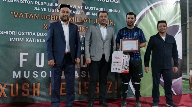 Buxoroda diniy soha vakillari o‘rtasida futbol musobaqasi o‘tkazildi