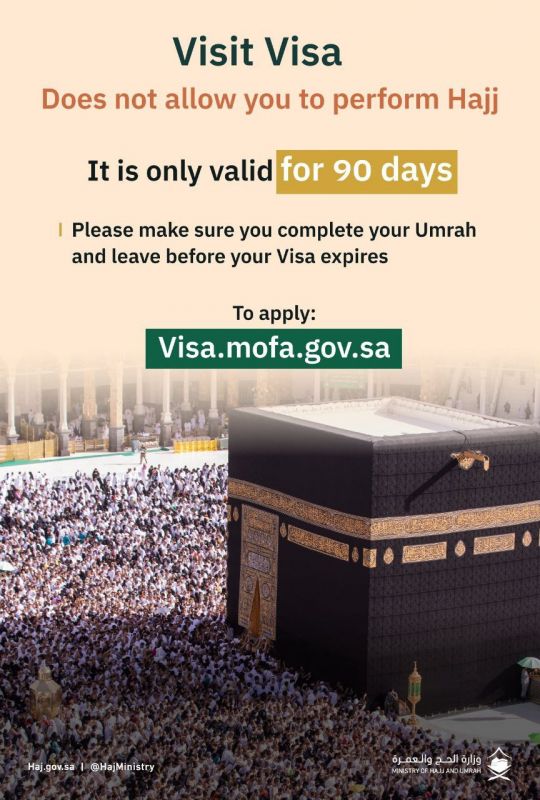 Saudiya Haj vazirligi xabarnomasi