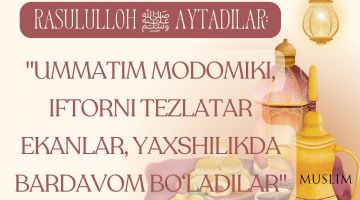 Ummatim yaxshilikda bardavom bo‘ladilar...