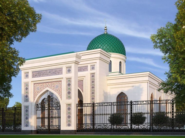 Masjidning yangi binosiga ilk g‘isht qo‘yildi