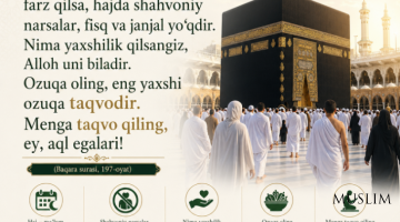 Taqvo - eng yaxshi ozuqa