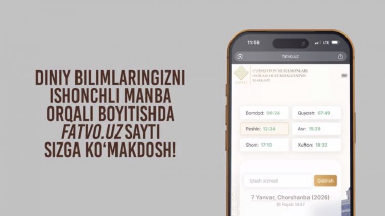 “FATVO.UZ” SAYTINING MOBIL ILOVASI ISHGA TUSHDI!